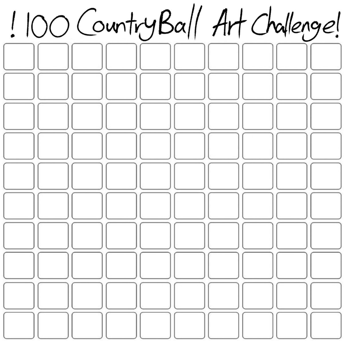 100 Countryball Art Challenge CountryBalls Artchallenge Missing Number Chart 1 100