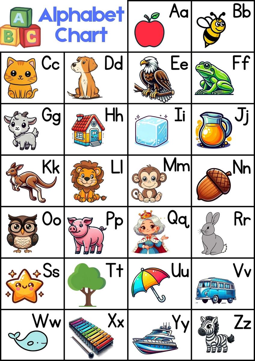 11 Free Printable Alphabet Charts Teach Prints