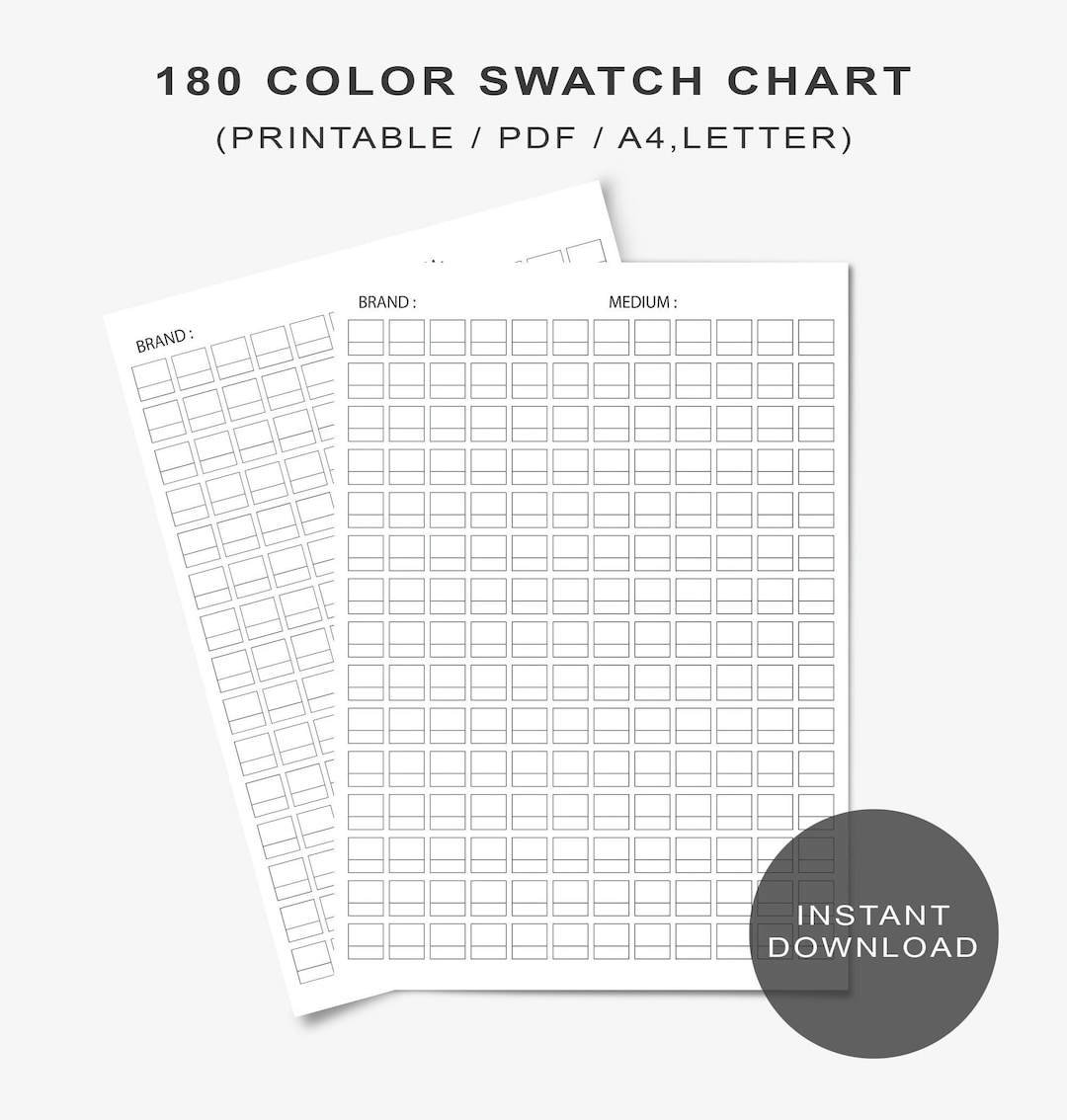 180 Color Swatch Chart Digital Printable 180 Color Swatch Chart Template PDF DIY Color Chart Watercolor Pencil Pastel Color Template Etsy 180 Color Swatch Chart Digital Printable 180 Color Swatch Chart Template PDF DIY Color Chart Watercolor Pencil Pastel Color Template Etsy