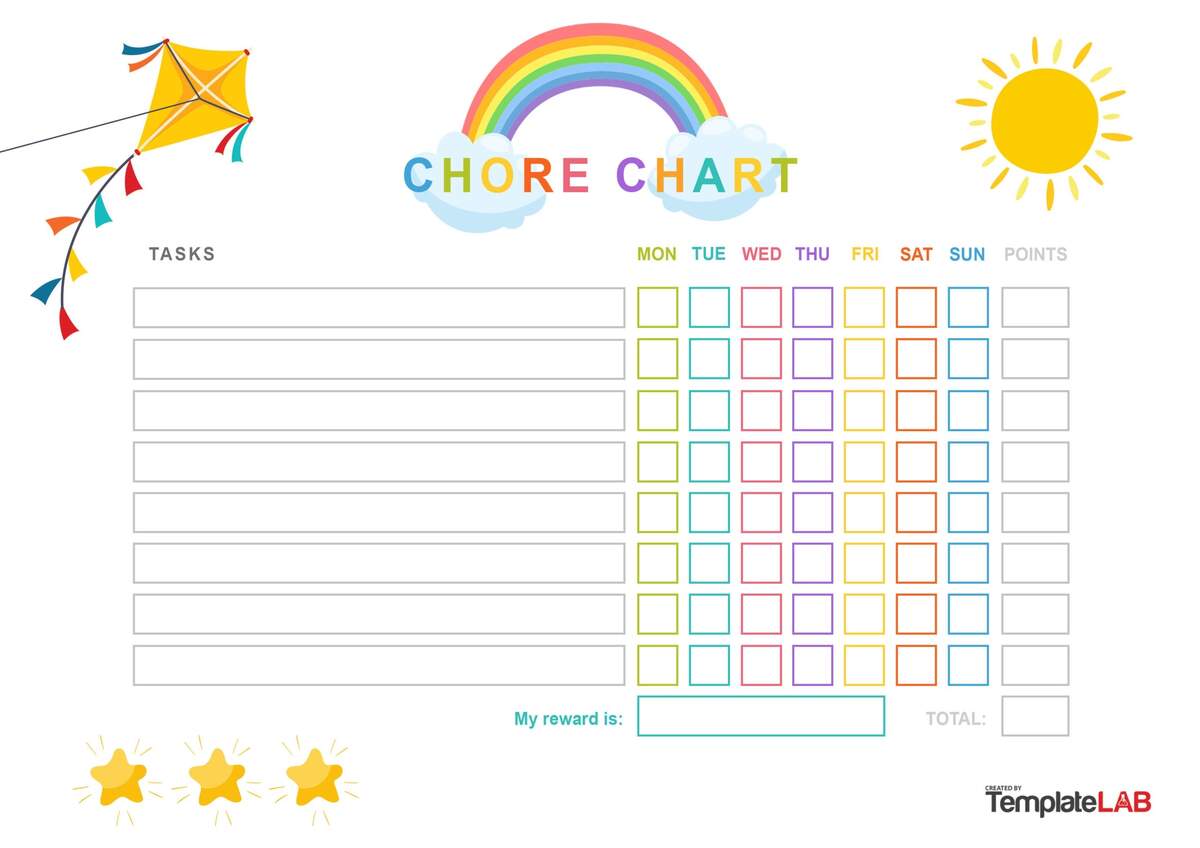 23 FREE Chore Chart Templates For Kids TemplateLab 23 FREE Chore Chart Templates For Kids TemplateLab