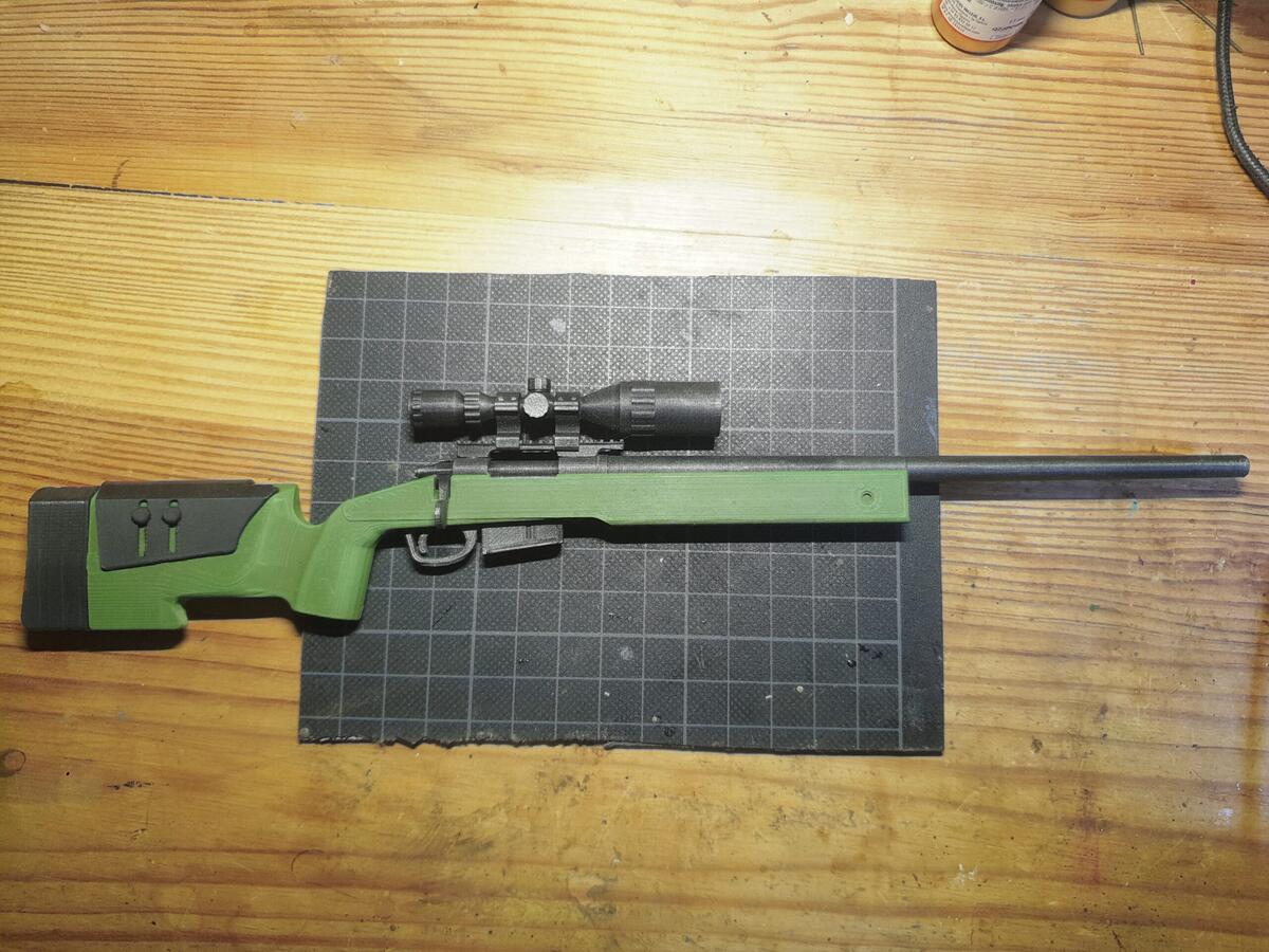 3D Print Of M40A3 Sniper Rifle Scale 1 4 By Gartenkrallegold 3D Print Of M40A3 Sniper Rifle Scale 1 4 By Gartenkrallegold