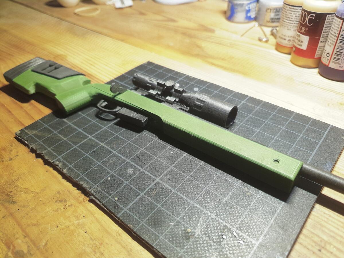 3D Print Of M40A3 Sniper Rifle Scale 1 4 By Gartenkrallegold 3D Print Of M40A3 Sniper Rifle Scale 1 4 By Gartenkrallegold