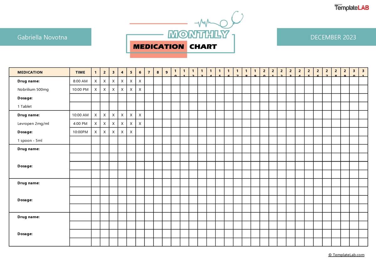 40 Great Medication Schedule Templates Medication Calendars 40 Great Medication Schedule Templates Medication Calendars