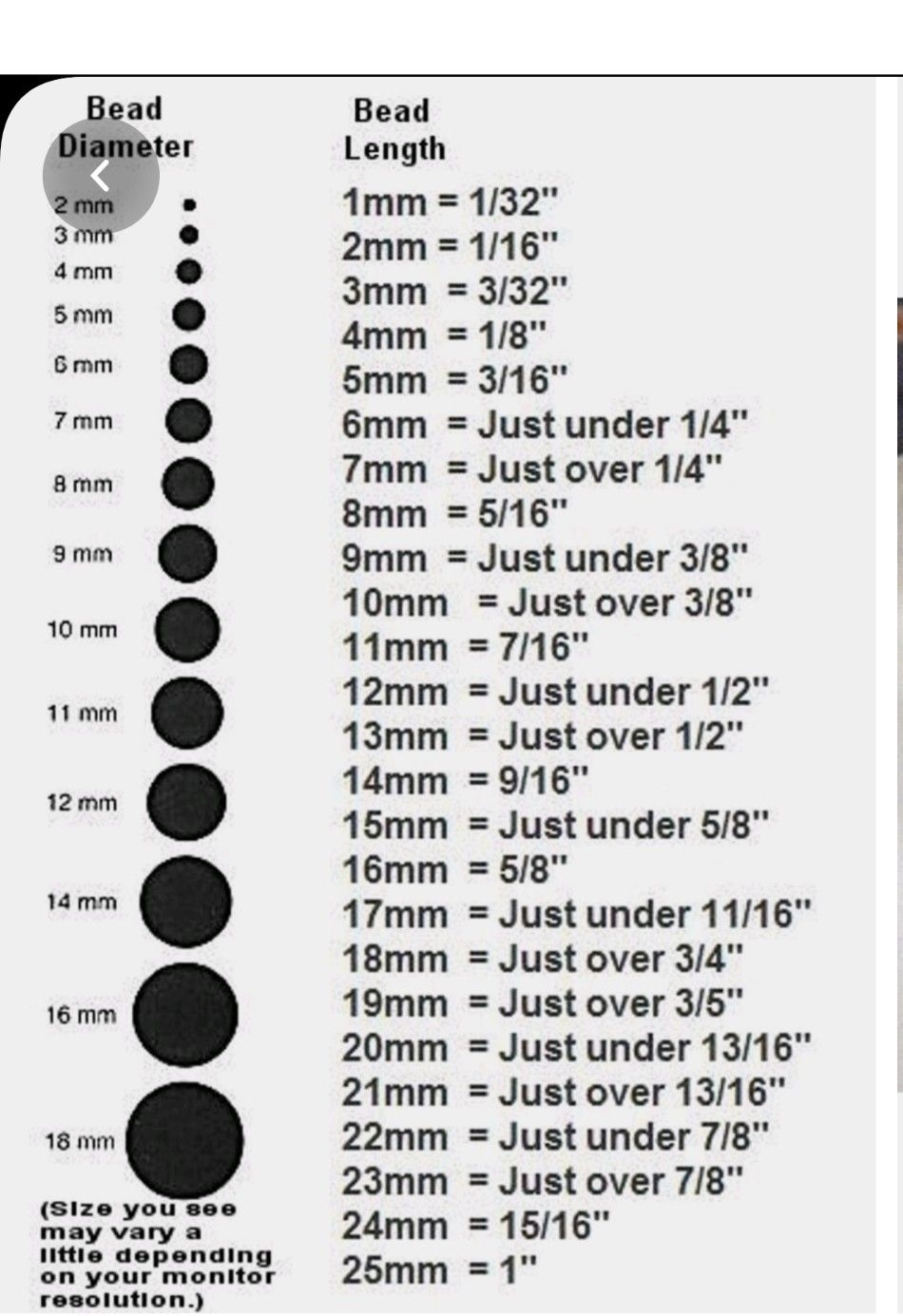 9 Bead Size Chart Ideas In 2025 Bead Size Chart Beads Jewelry Making 8 Beads Ideas Jewelry Tutorials Beads Bead Size Chart
