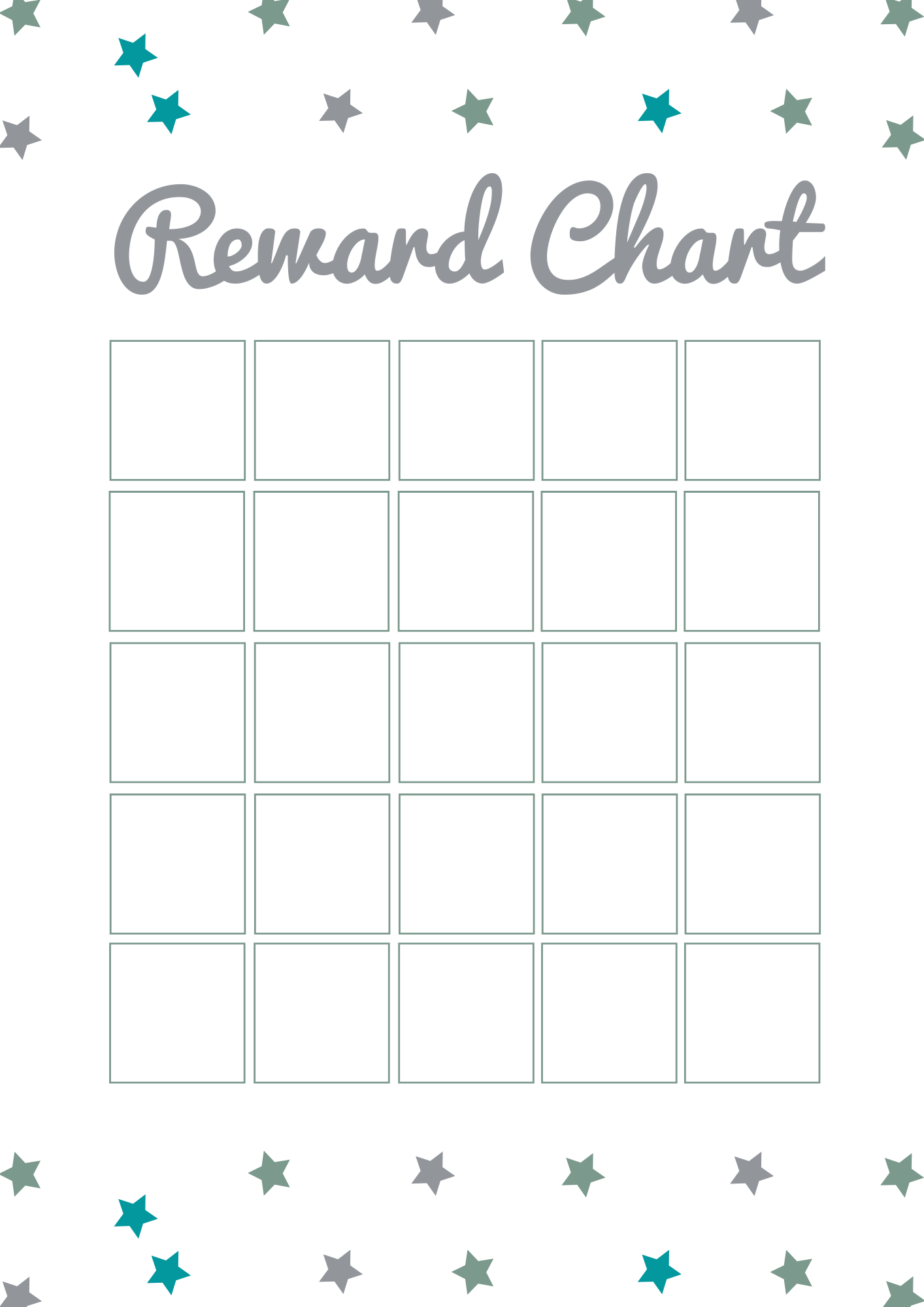 22 Printable Reward Charts For Kids PDF Excel Word
