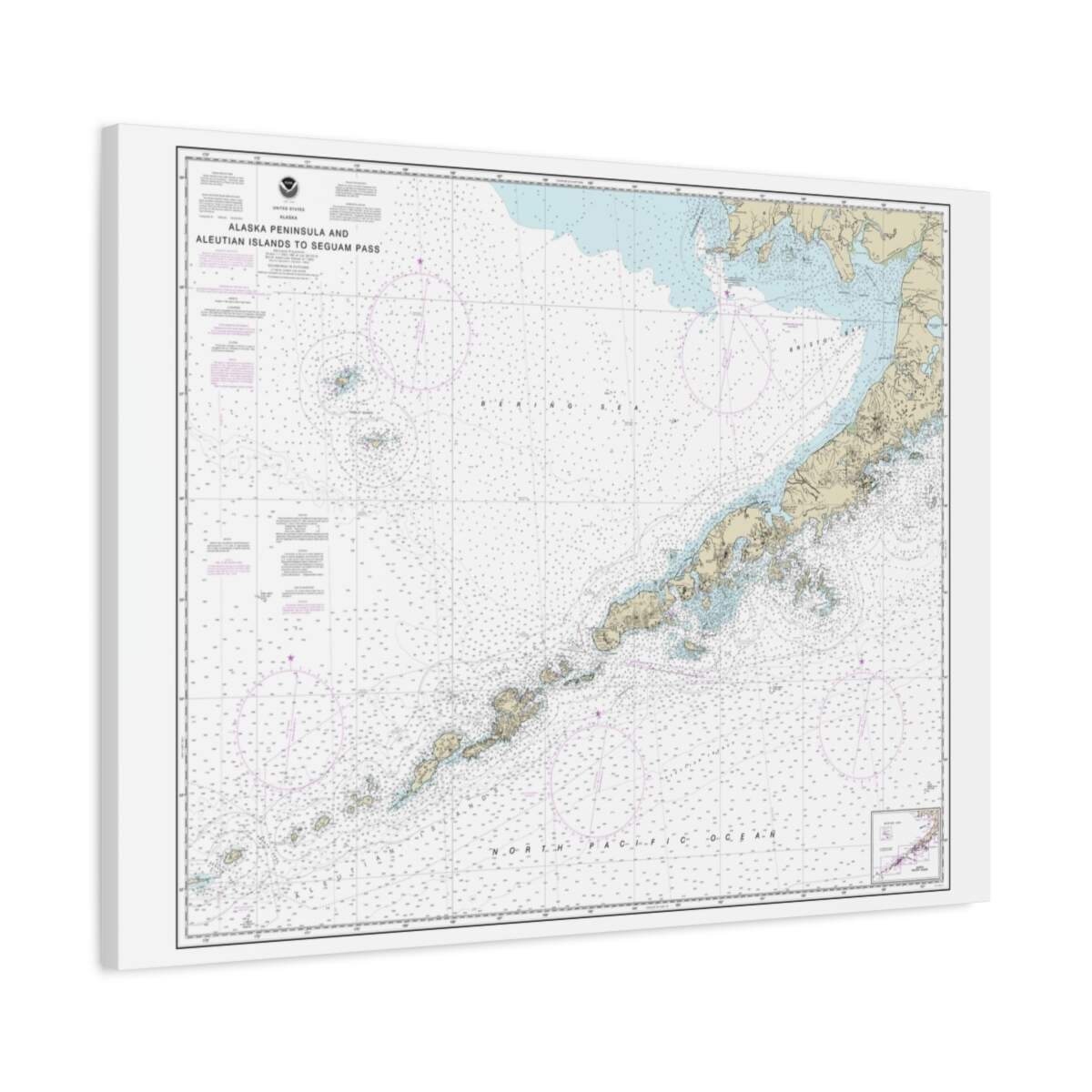 Alaska Peninsula And Aleutian Islands To Seguam Pass Chart Print Alaska Peninsula And Aleutian Islands To Seguam Pass Chart Print