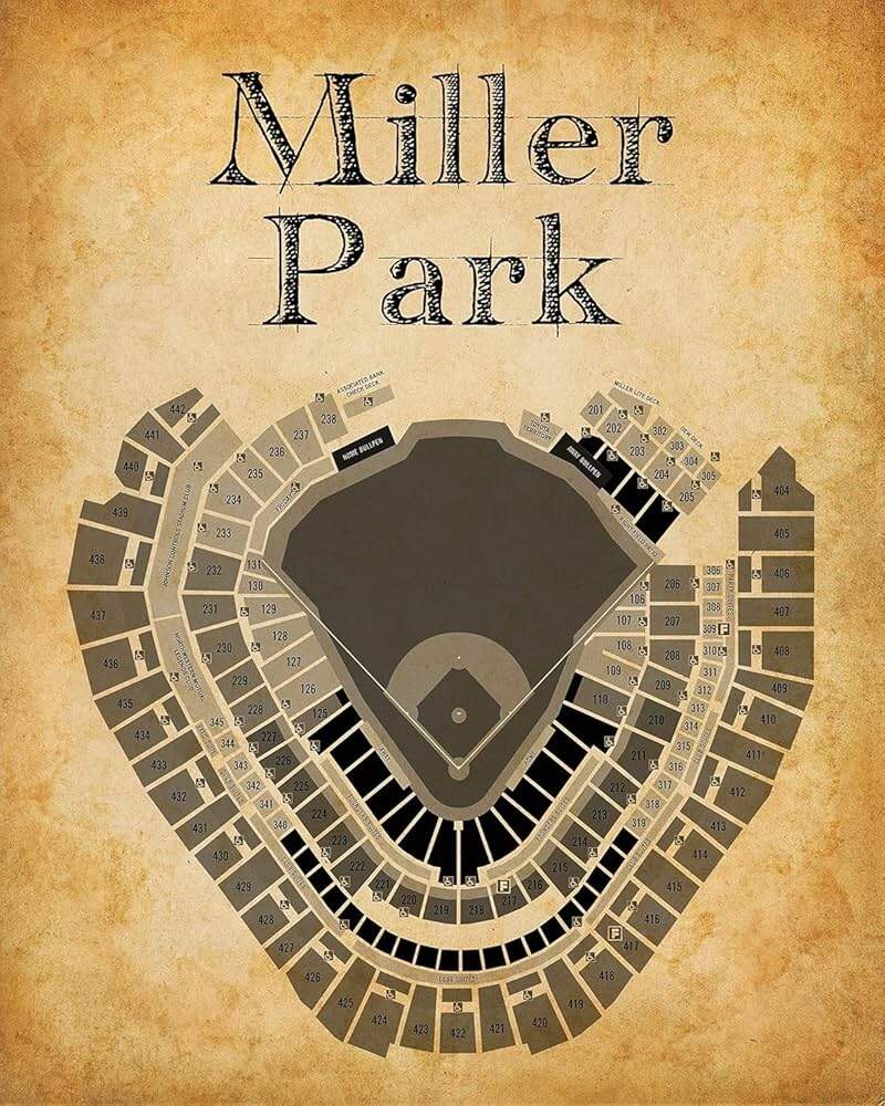 Amazon Milwaukee Baseball Stadium Seating Chart 16x20 Unframed Poster Vintage Ballpark Layout Retro Stadium Seating Map Baseball Blueprint Wall Art For Man Cave Game Room Office Or Sports Memorabilia Home Amazon Milwaukee Baseball Stadium Seating Chart 16x20 Unframed Poster Vintage Ballpark Layout Retro Stadium Seating Map Baseball Blueprint Wall Art For Man Cave Game Room Office Or Sports Memorabilia Home