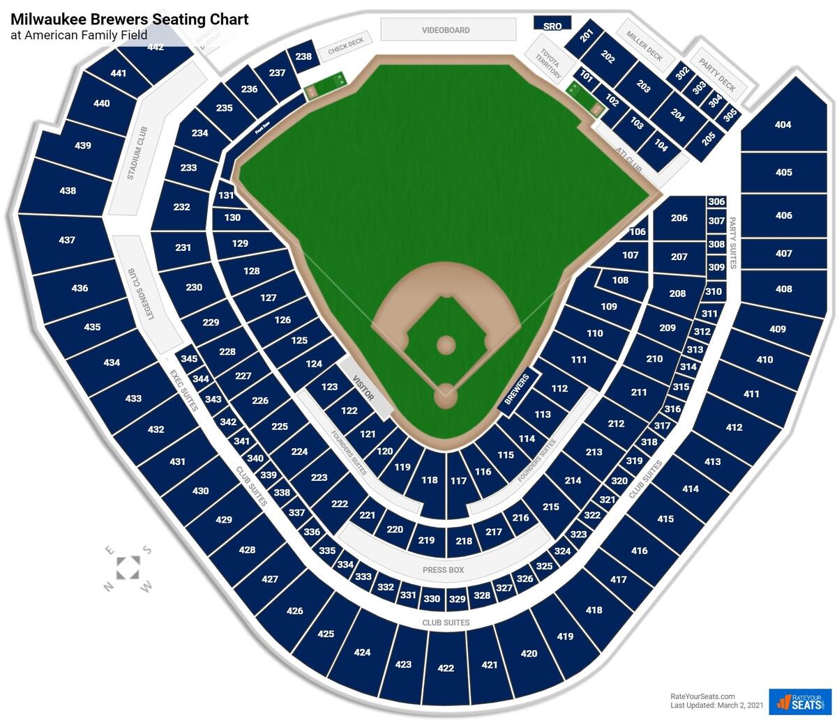 American Family Field Seating Charts RateYourSeats American Family Field Seating Charts RateYourSeats