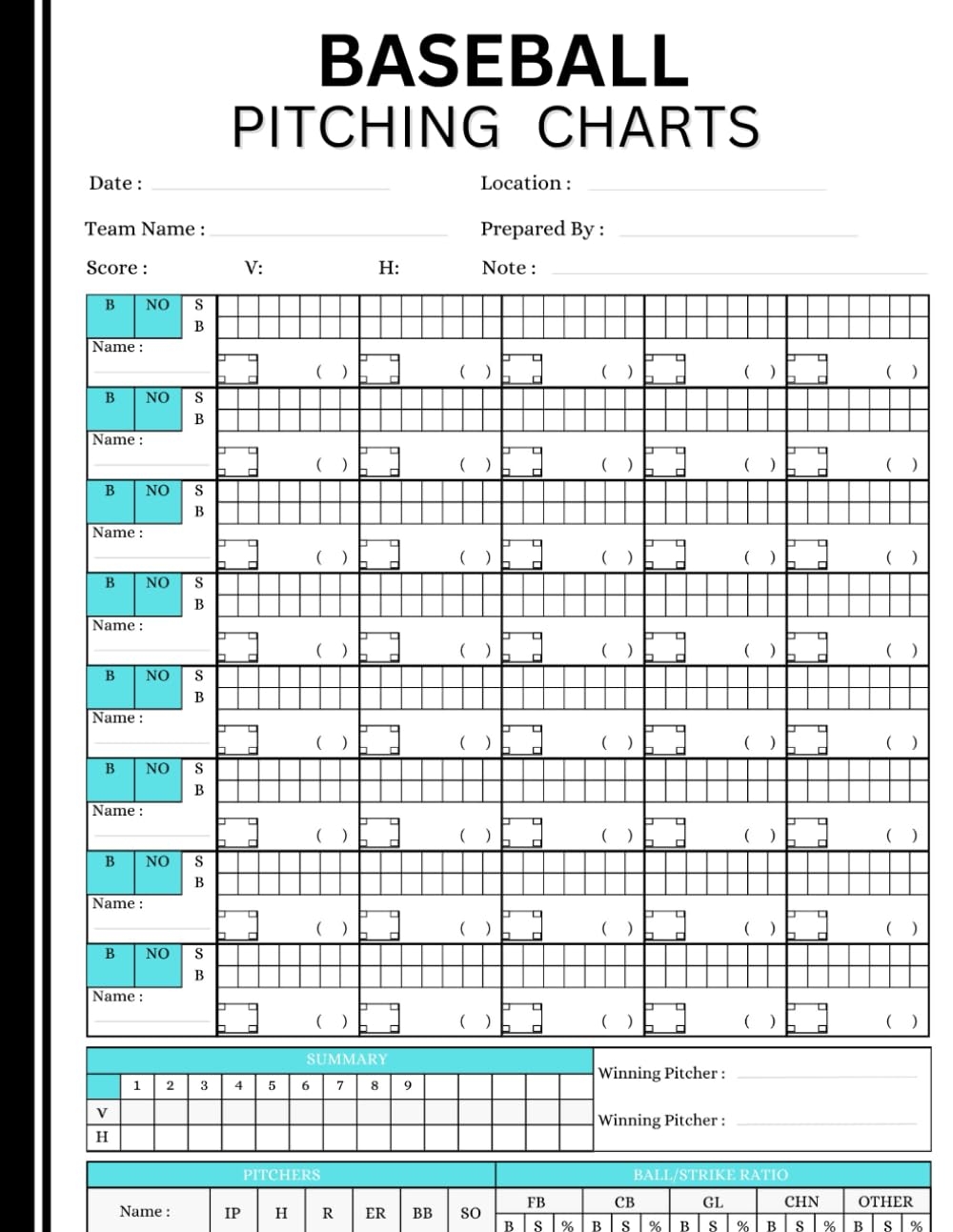 Baseball Scorebook Glover S Baseball Scouting Charts 30 Pack Pitching Hitting Logs 11 X 14 5 Baseball Scoreboard Baseball Scorebook Glover S Baseball Scouting Charts 30 Pack Pitching Hitting Logs 11 X 14 5 Baseball Scoreboard