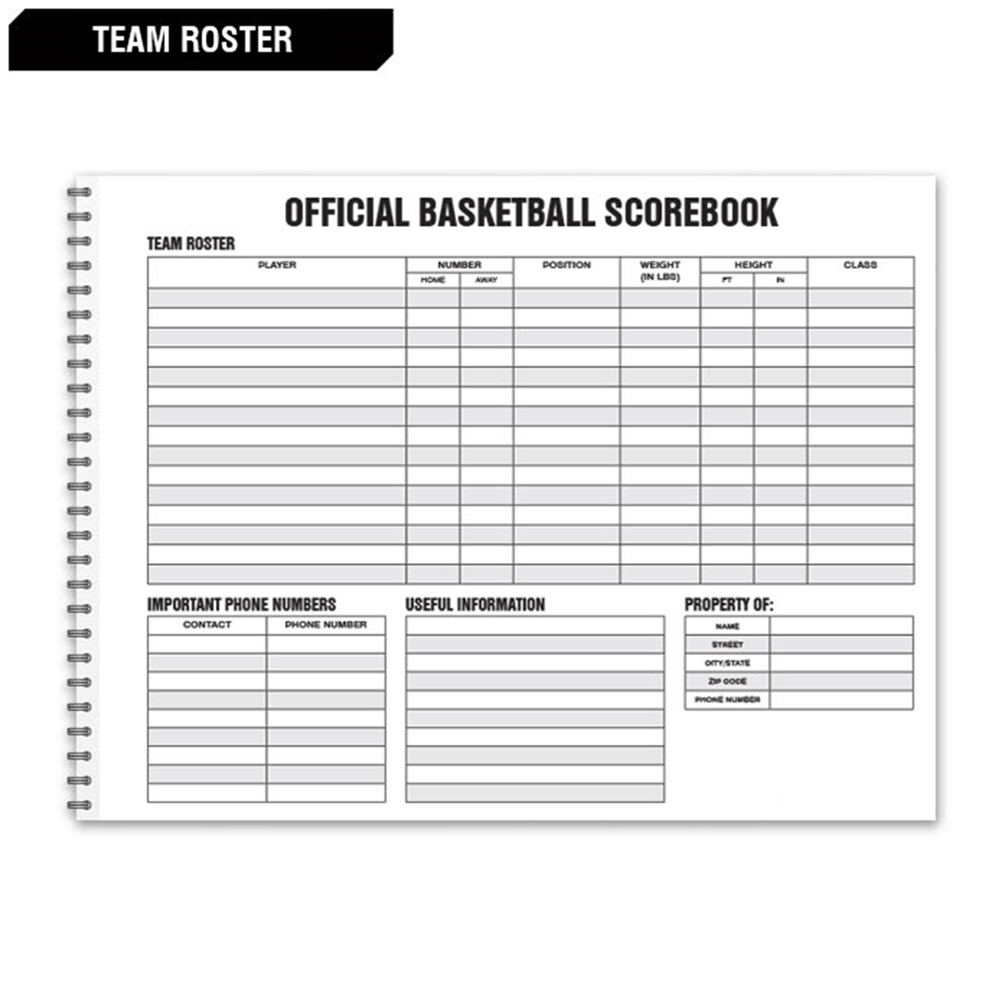 Basketball Scorebook Basketball Scorebook