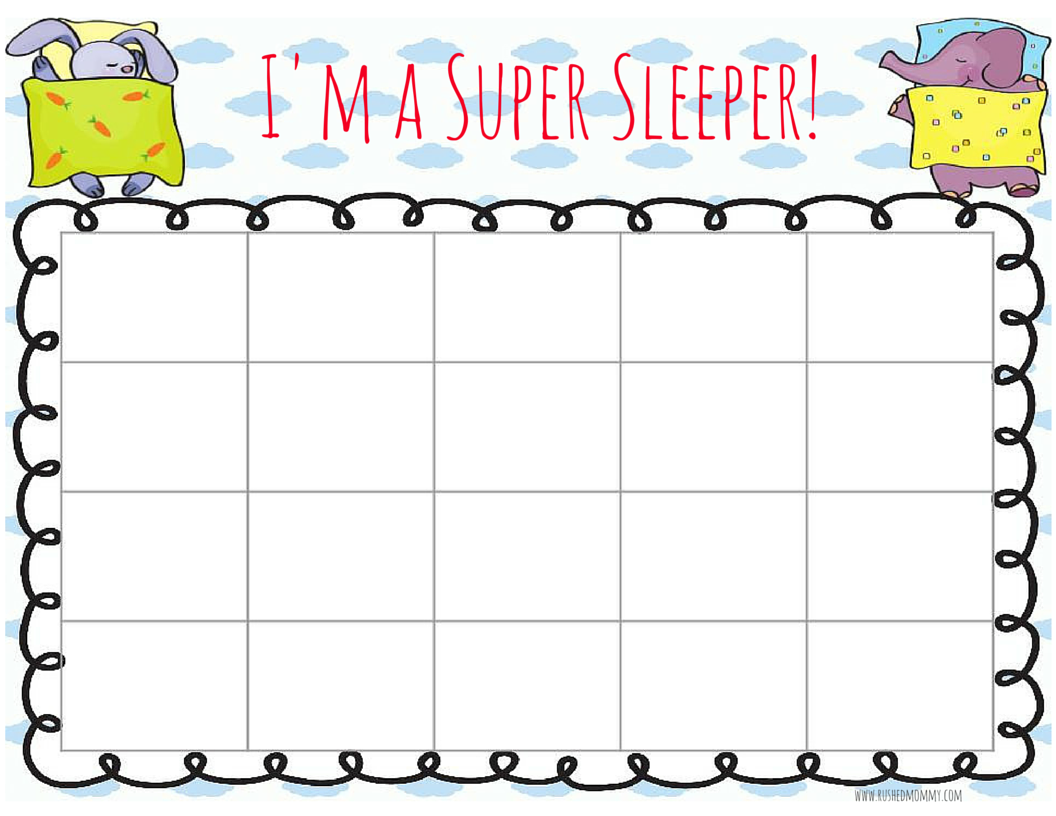 Bedtime Reward Chart When A Child Won T Stay In Bed Simply Sweet Days Sleep Chart For Kids Printable Worksheet Cute Sleep Tracker Kid Friendly Organized Template Instant Download Etsy