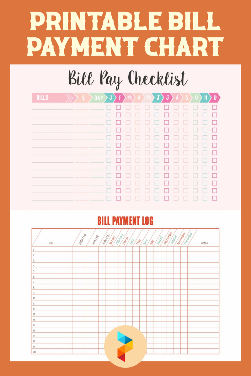 Bill Payment Chart 10 Free PDF Printables Printablee Bill Payment Chart 10 Free PDF Printables Printablee