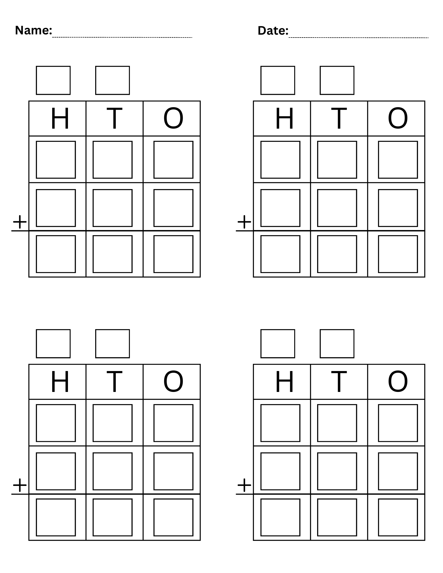 Blank 3 Digit Addition Worksheets Three Digit Addition Regrouping Template Made By Teachers Blank 3 Digit Addition Worksheets Three Digit Addition Regrouping Template Made By Teachers