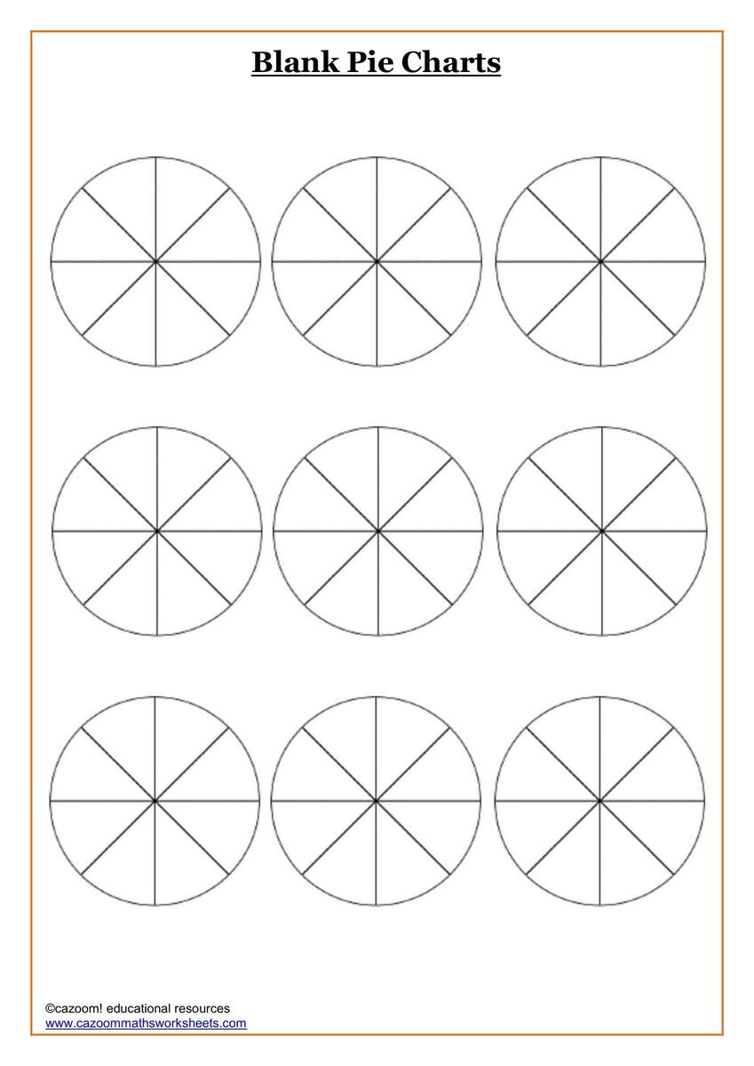 Blank Pie Charts Blank Pie Charts