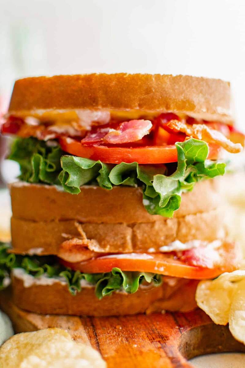 BLT Sandwich Recipe The Cookie Rookie Best BLT Sandwich Recipe Girl