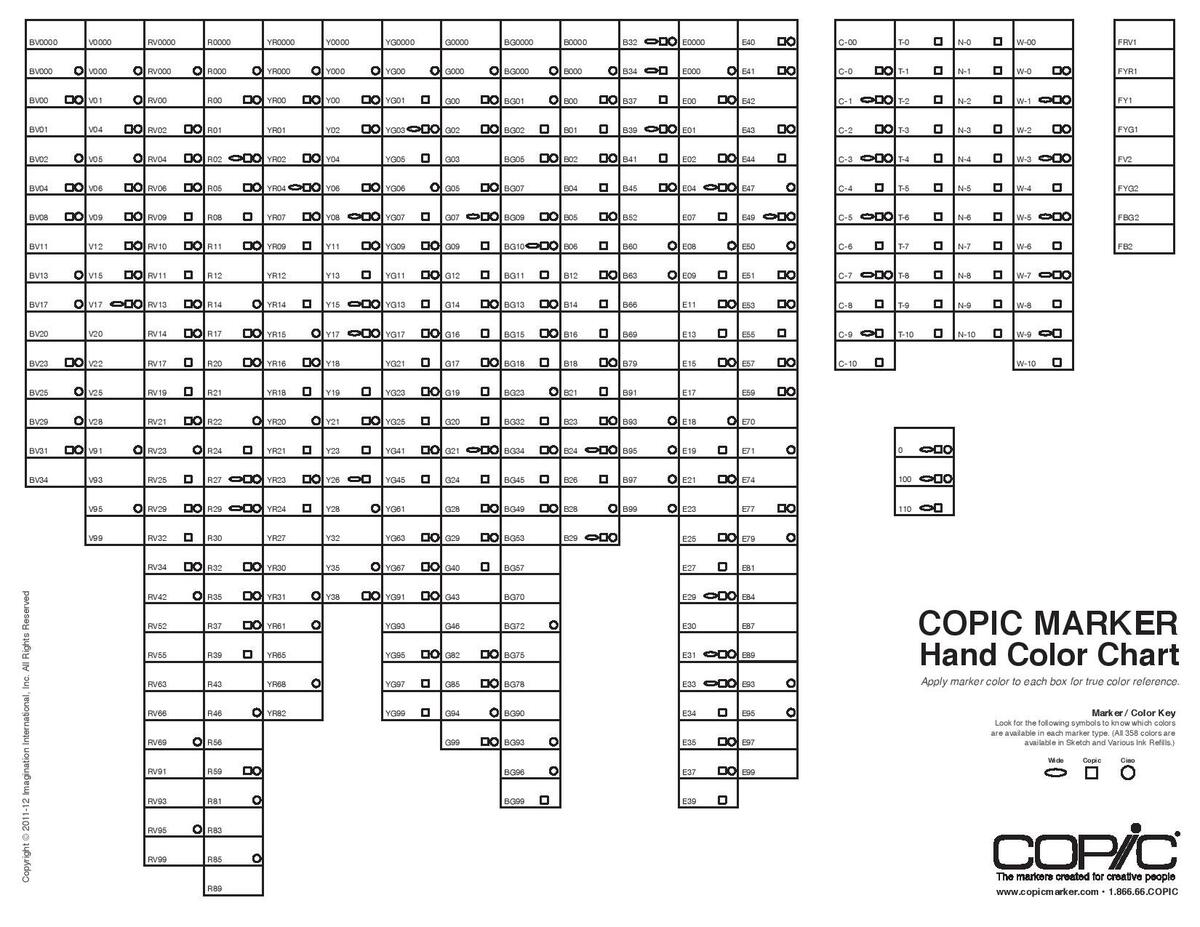 COPIC HEX CHART Not Sure How Long It Ll Stay Up Get It While You Can Filled It In Myself Haha DM ME FOR THIS IF YOU HAVE TROUBLE R Copic