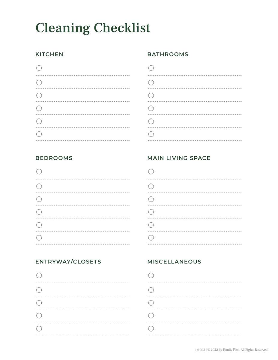 10 Free Printable Chore Charts IMOM