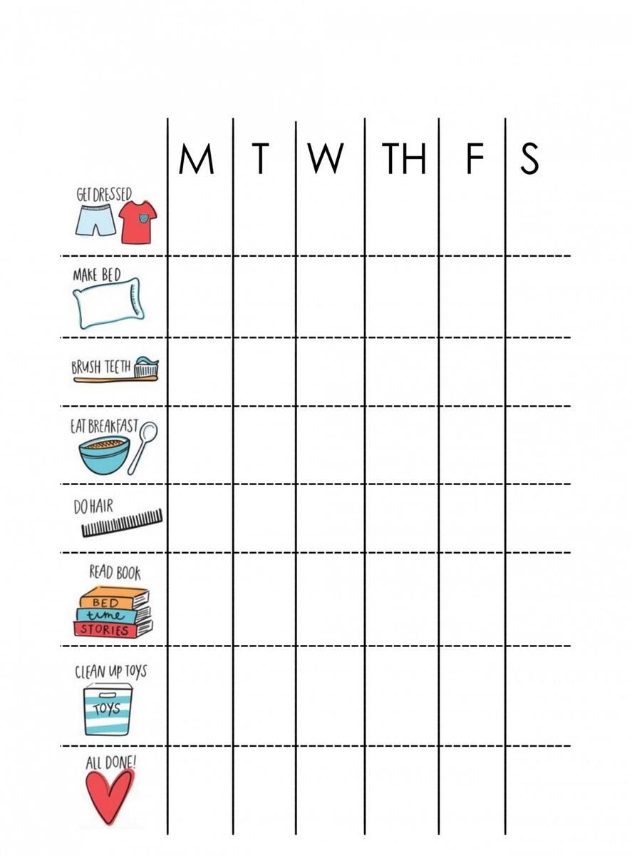 Chores Our System A Chore Chart Printable Kailee Wright Chores Our System A Chore Chart Printable Kailee Wright
