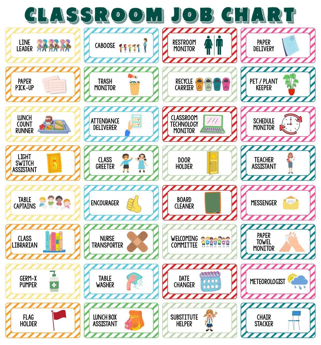 Classroom Helper Signs 6 Free PDF Printables Printablee Classroom Helper Signs 6 Free PDF Printables Printablee