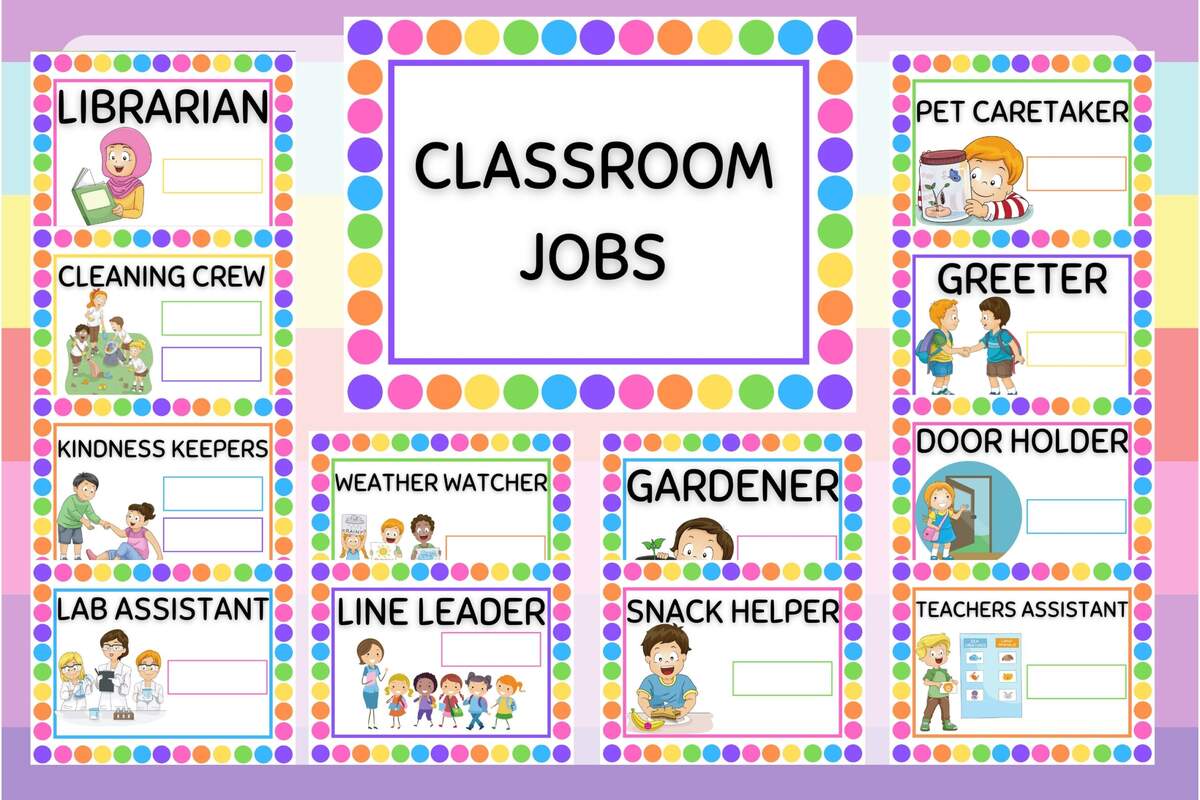 Classroom Job Chart For Your Home Daycare Childcare Preschool Or Classroom Instant Download And Print From Your Home Computer Etsy Hong Kong Classroom Job Chart For Your Home Daycare Childcare Preschool Or Classroom Instant Download And Print From Your Home Computer Etsy Hong Kong