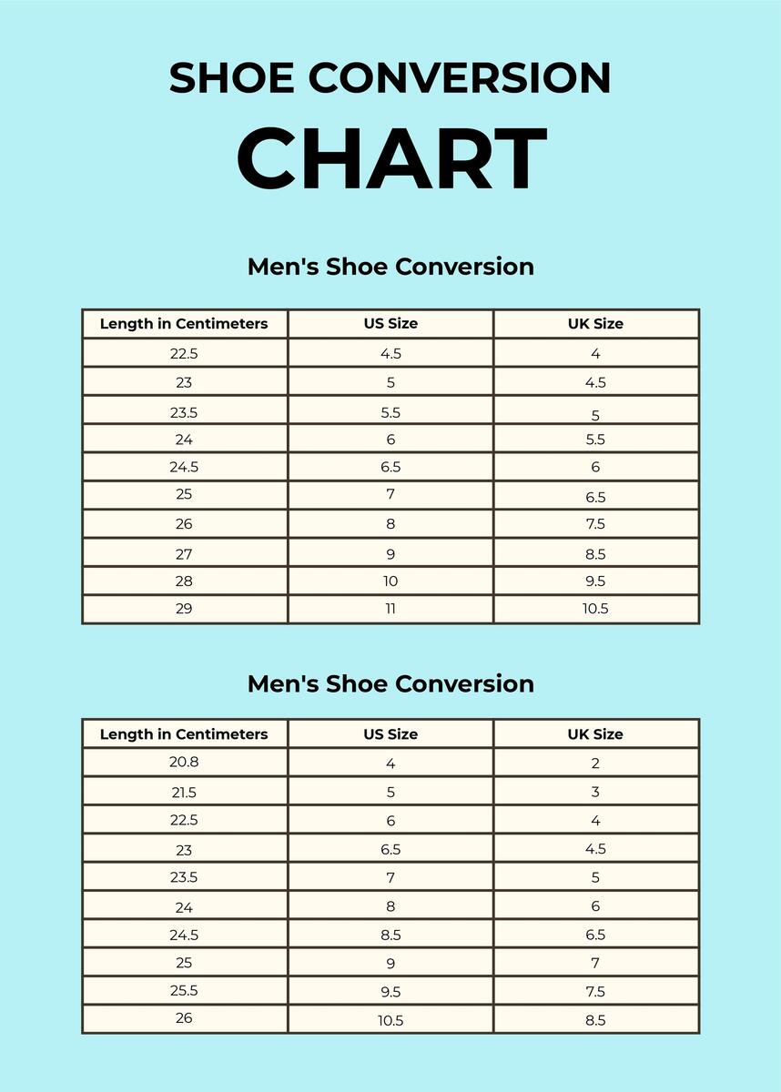Clearance Shoe Conversion Table Cheap Sale Clearance Shoe Conversion Table Cheap Sale