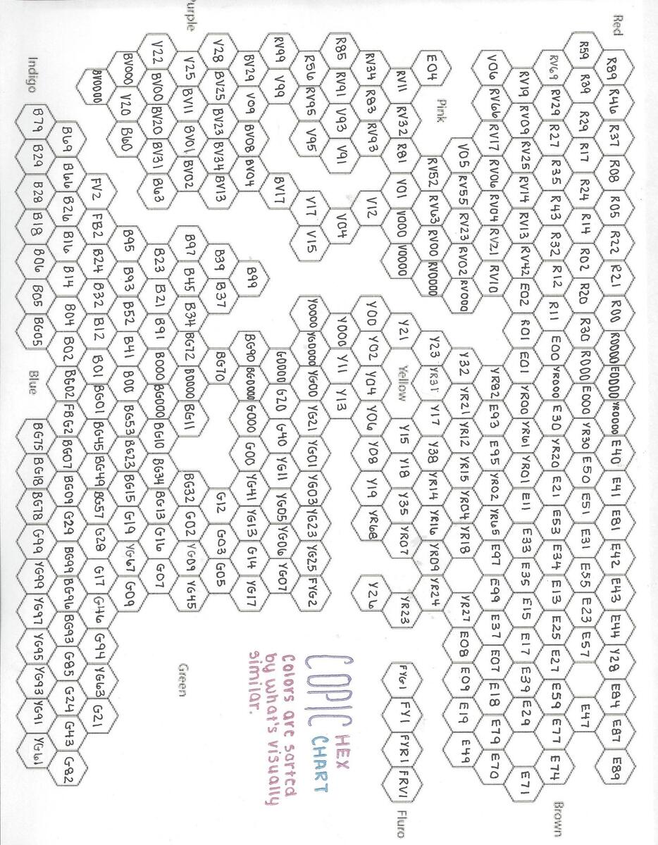 COPIC HEX CHART Not Sure How Long It Ll Stay Up Get It While You Can Filled It In Myself Haha DM ME FOR THIS IF YOU HAVE TROUBLE R Copic COPIC HEX CHART Not Sure How Long It Ll Stay Up Get It While You Can Filled It In Myself Haha DM ME FOR THIS IF YOU HAVE TROUBLE R Copic