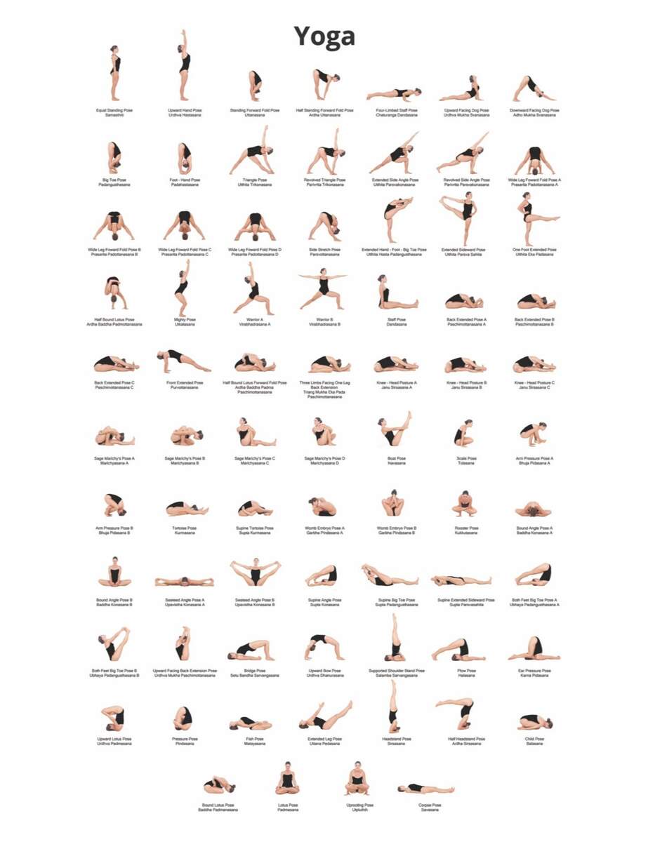 Digital Download Yoga Poses Poster 24x36 Yoga Chart Yoga Pose Poster Print Wall Art Yoga Poster Fitness Chart Yoga Poses Digital Photography Etsy Norway