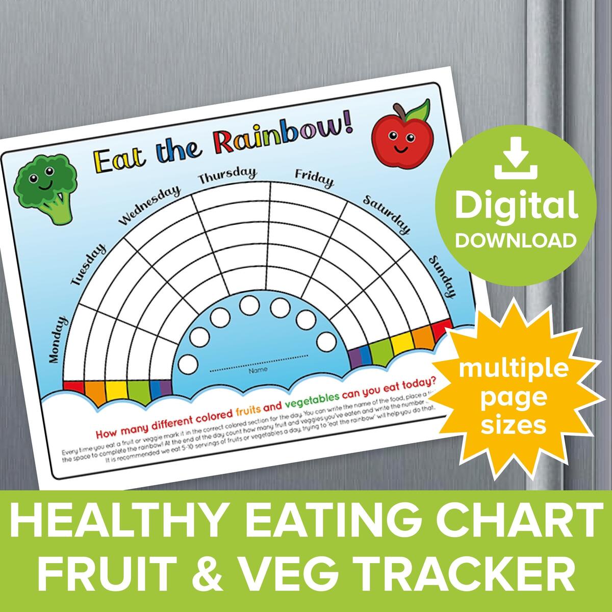 Eat The Rainbow Childrens Healthy Eating Reward Chart Kids Track Fruit Veg Vegetables Fun Health Food Challenge Diary Planner Printable Etsy Eat The Rainbow Childrens Healthy Eating Reward Chart Kids Track Fruit Veg Vegetables Fun Health Food Challenge Diary Planner Printable Etsy