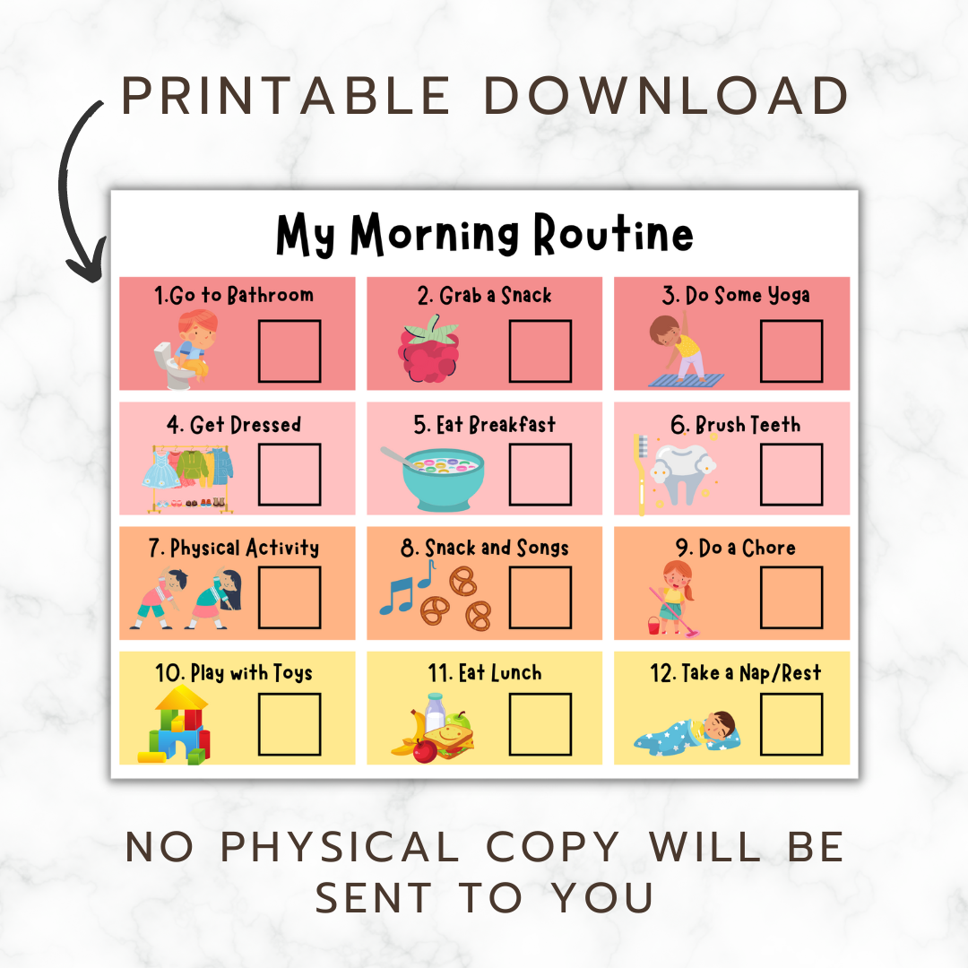 Editable Routine Chart For Toddlers The Mindful Toddler Editable Routine Chart For Toddlers The Mindful Toddler