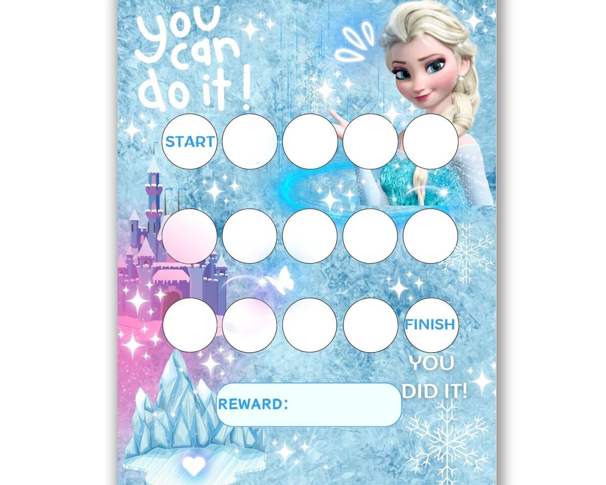 Elsa Frozen Reward Chart Kids Chore Potty Training PDF Download A4 Letter Sizes Etsy FROZEN Reward Chart Printable Elsa Behavior Chart Daily Chore Chart Kids Routine Sticker Chart Frozen Reward Chore Chart Etsy