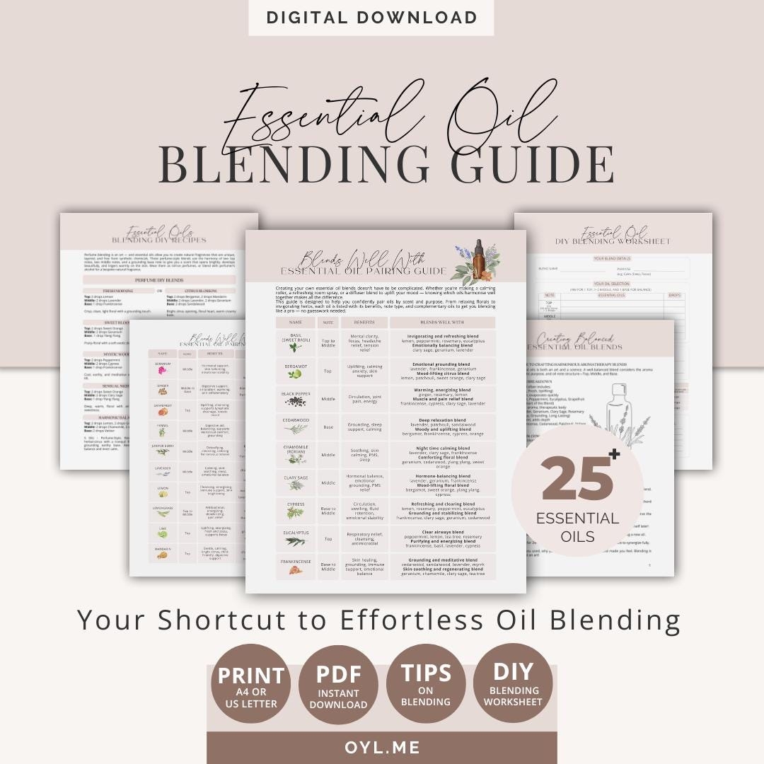 Essential Oil Blending Guide Sheet Printable Guide Worksheet Pairing Chart DIY Aromatherapy Oils Instant Download Etsy Essential Oil Blending Guide Sheet Printable Guide Worksheet Pairing Chart DIY Aromatherapy Oils Instant Download Etsy