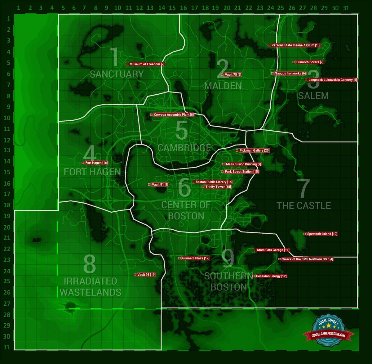 Fallout 4 All Bobbleheads Map Gamepressure Fallout 4 Nuka World DLC Guide Star Cores Hidden Cappy Signs Endings And More VG247