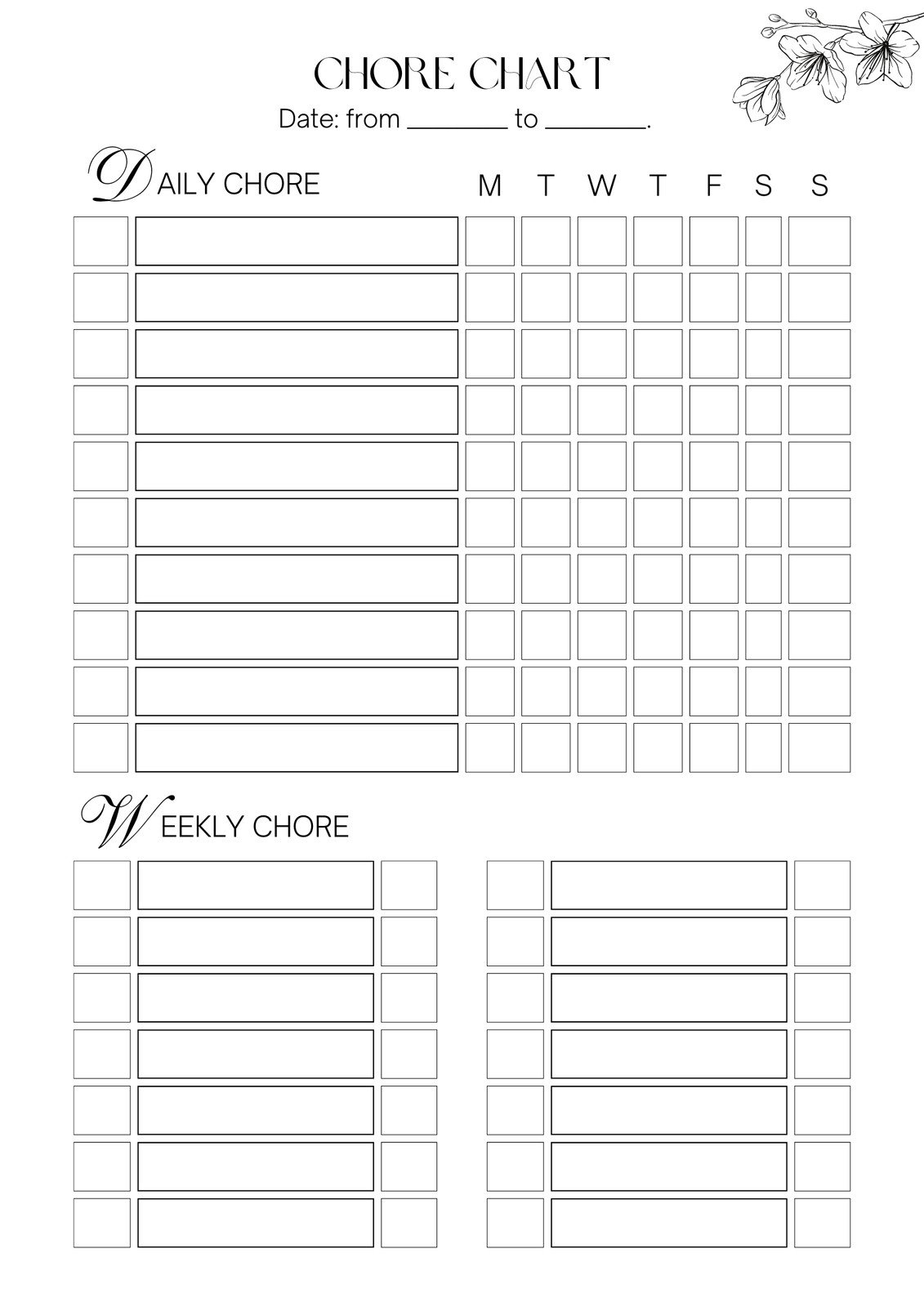 Free And Customizable Chore Templates Free Customizable Chore Chart Templates To Print Canva