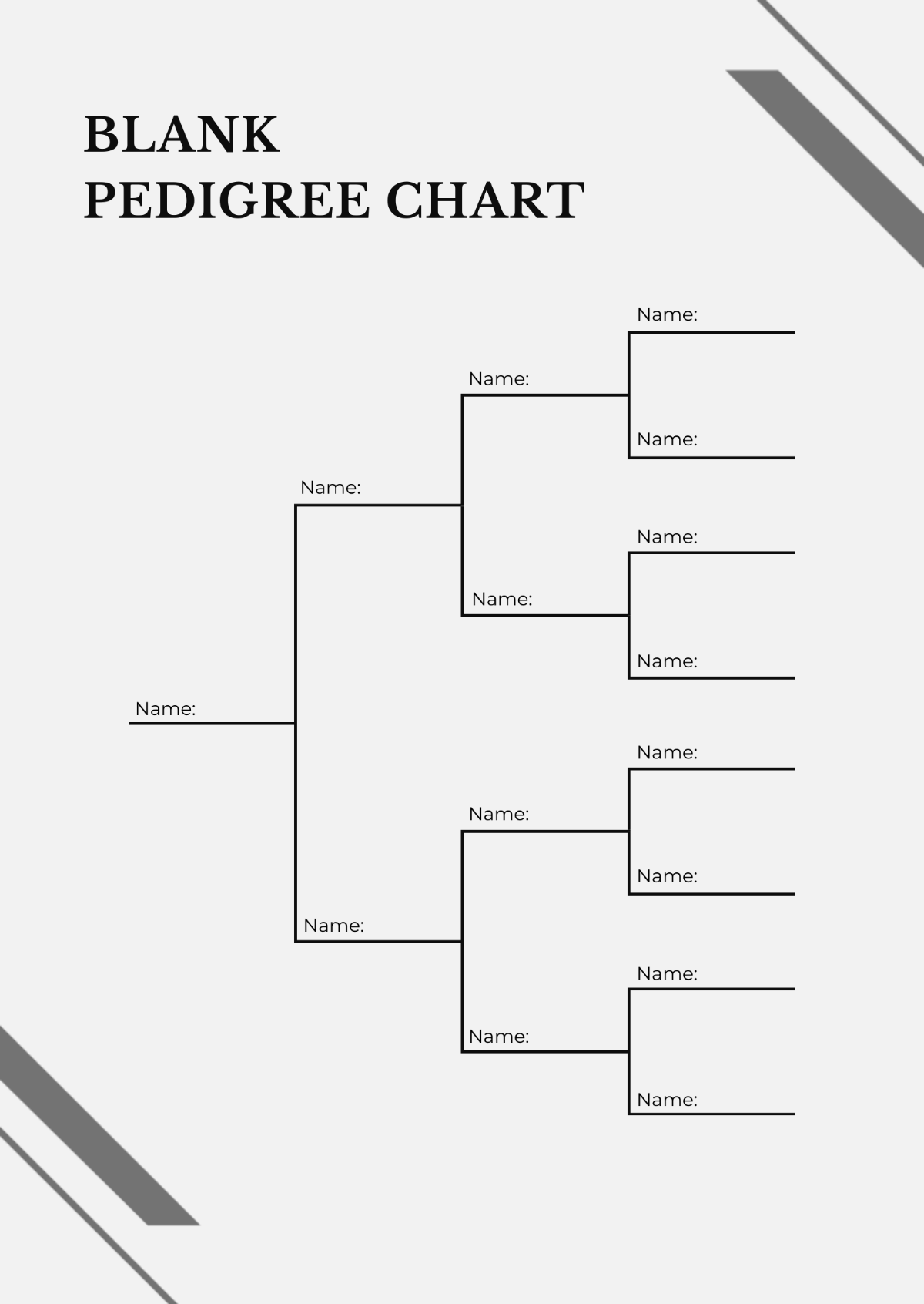 Free Blank Pedigree Chart Template To Edit Online 10 Places To Find The Free Genealogy Printables You Need