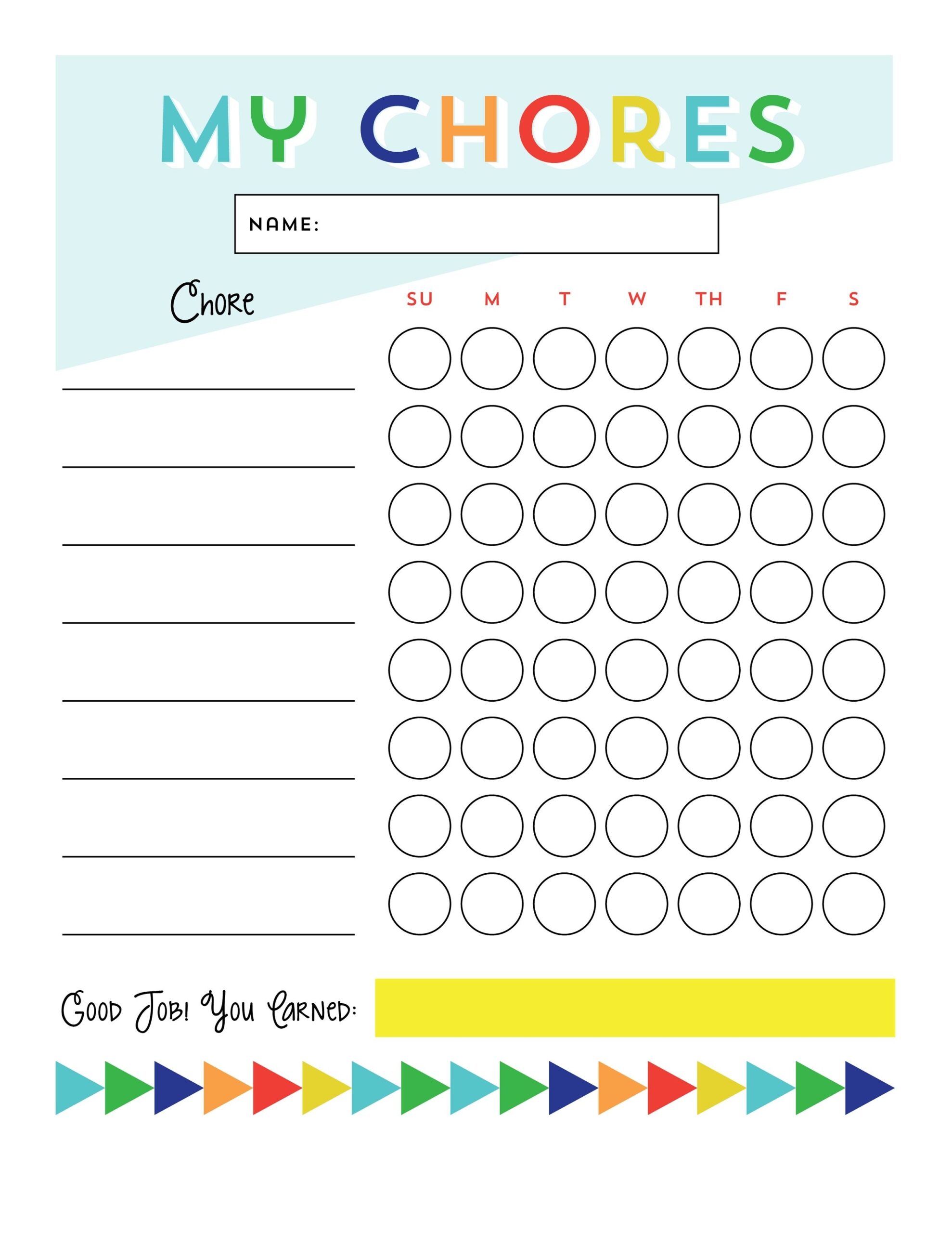 Free Free Printable Chore Reward Charts Download Free Free Printable Chore Reward Charts Png Images Free Worksheets On Clipart Library