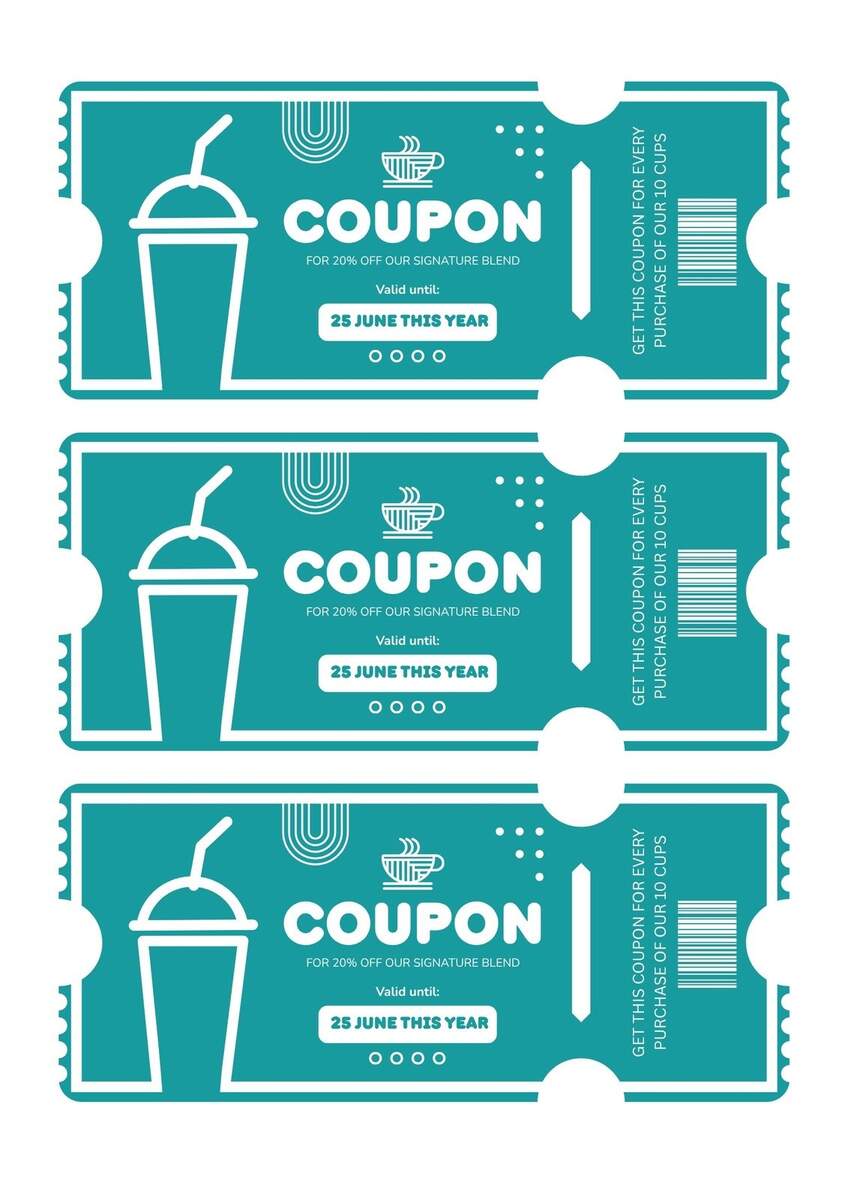 Free Printable Customizable Coupon Templates Canva Free Printable Customizable Coupon Templates Canva