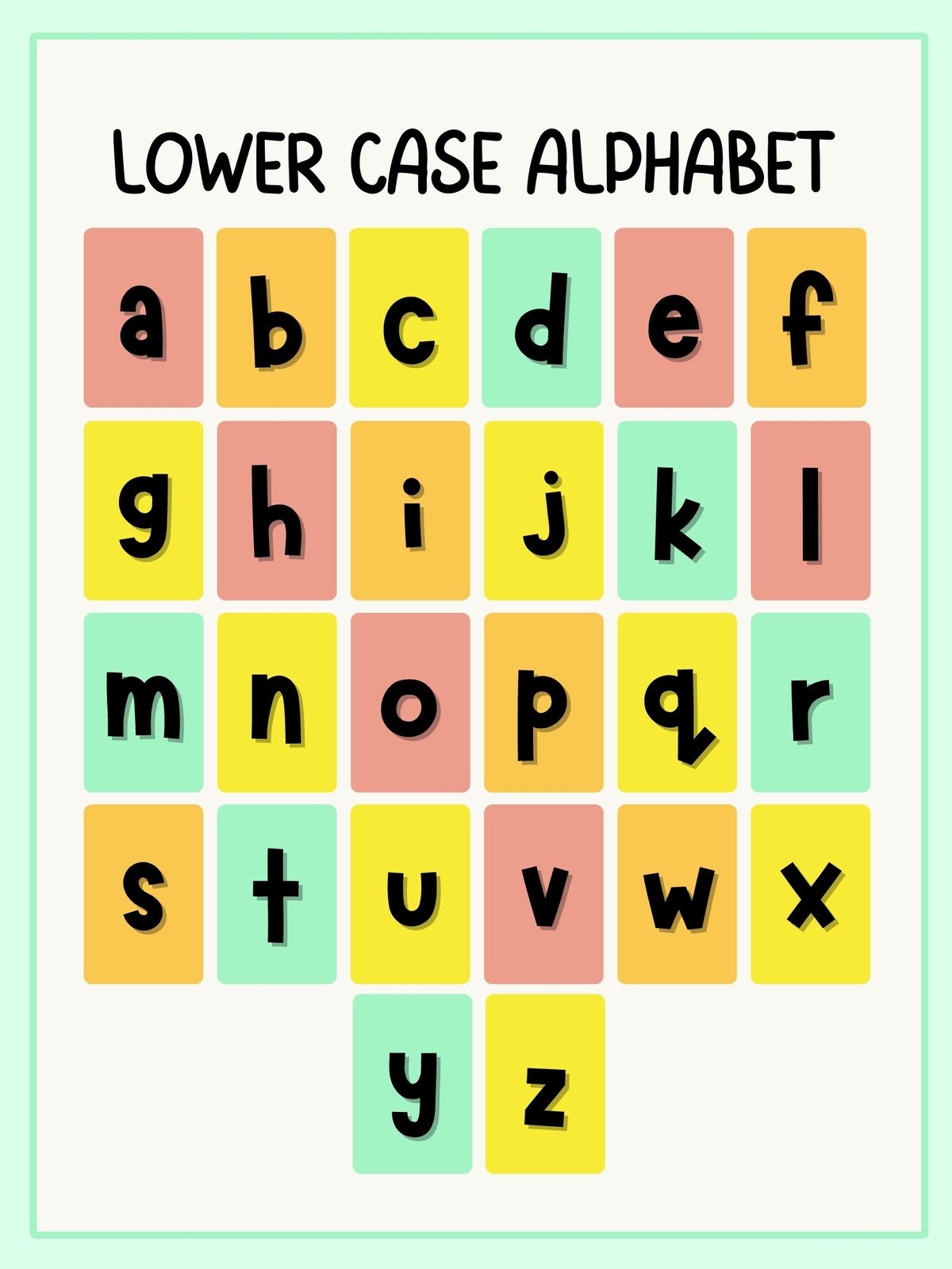 11 Free Printable Alphabet Charts Teach Prints