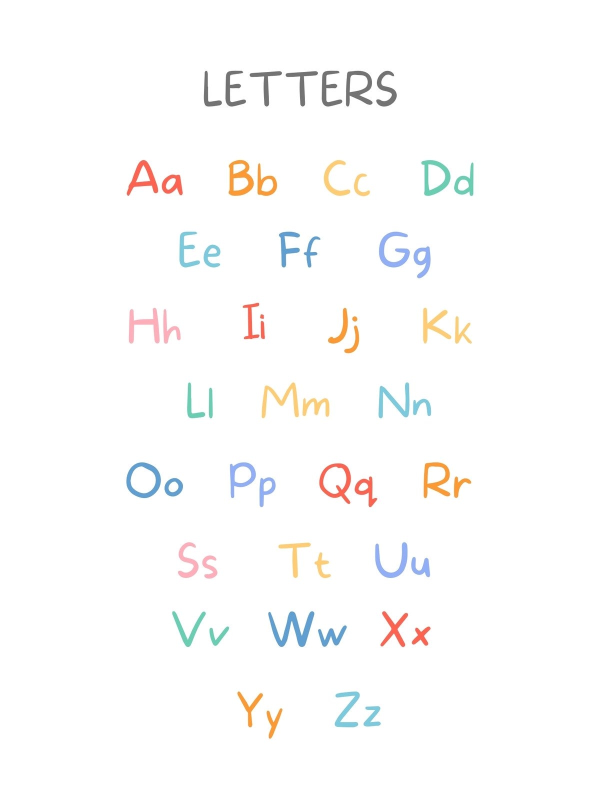 Free Printable Editable Alphabet Poster Templates Canva Free Printable Editable Alphabet Poster Templates Canva