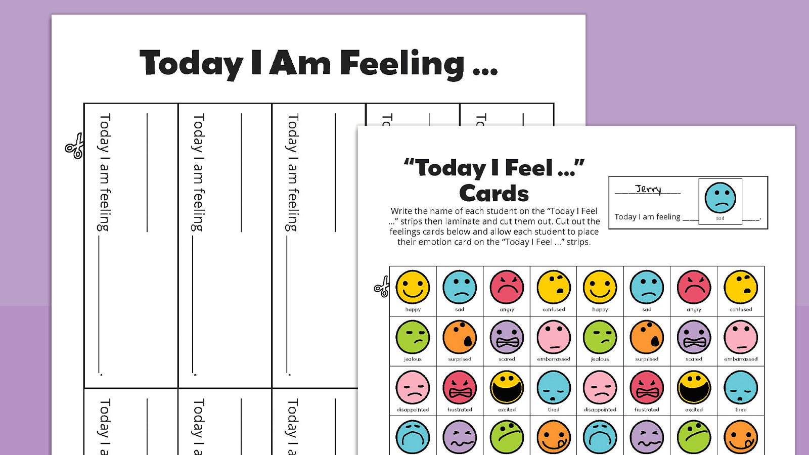 Free Printable Feelings Chart Bundle For Kids