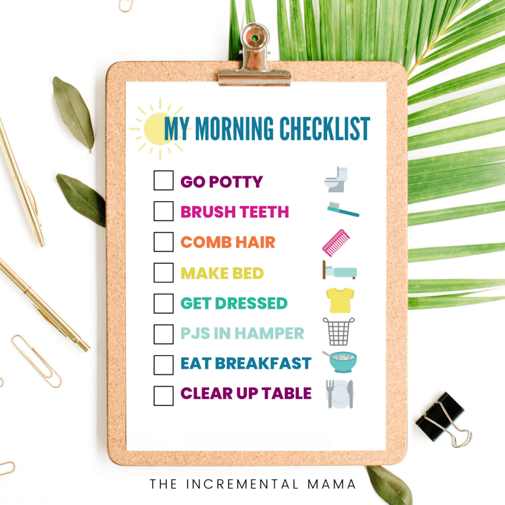 Free Printable Morning Routine Chart For Toddlers With Pictures Free Printable Morning Routine Chart For Toddlers With Pictures