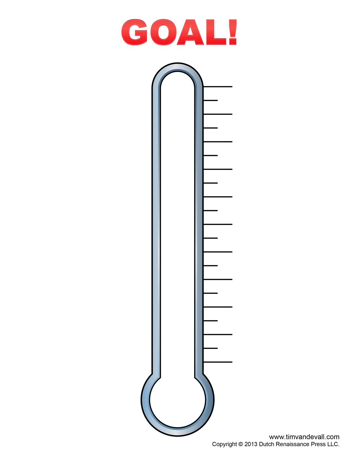 Fundraising Thermometer Template Tim S Printables