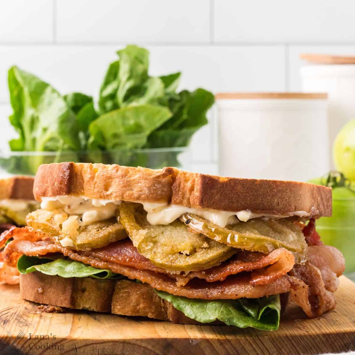 Georgia BLT With Fried Green Tomatoes Lana S Cooking Georgia BLT With Fried Green Tomatoes Lana S Cooking