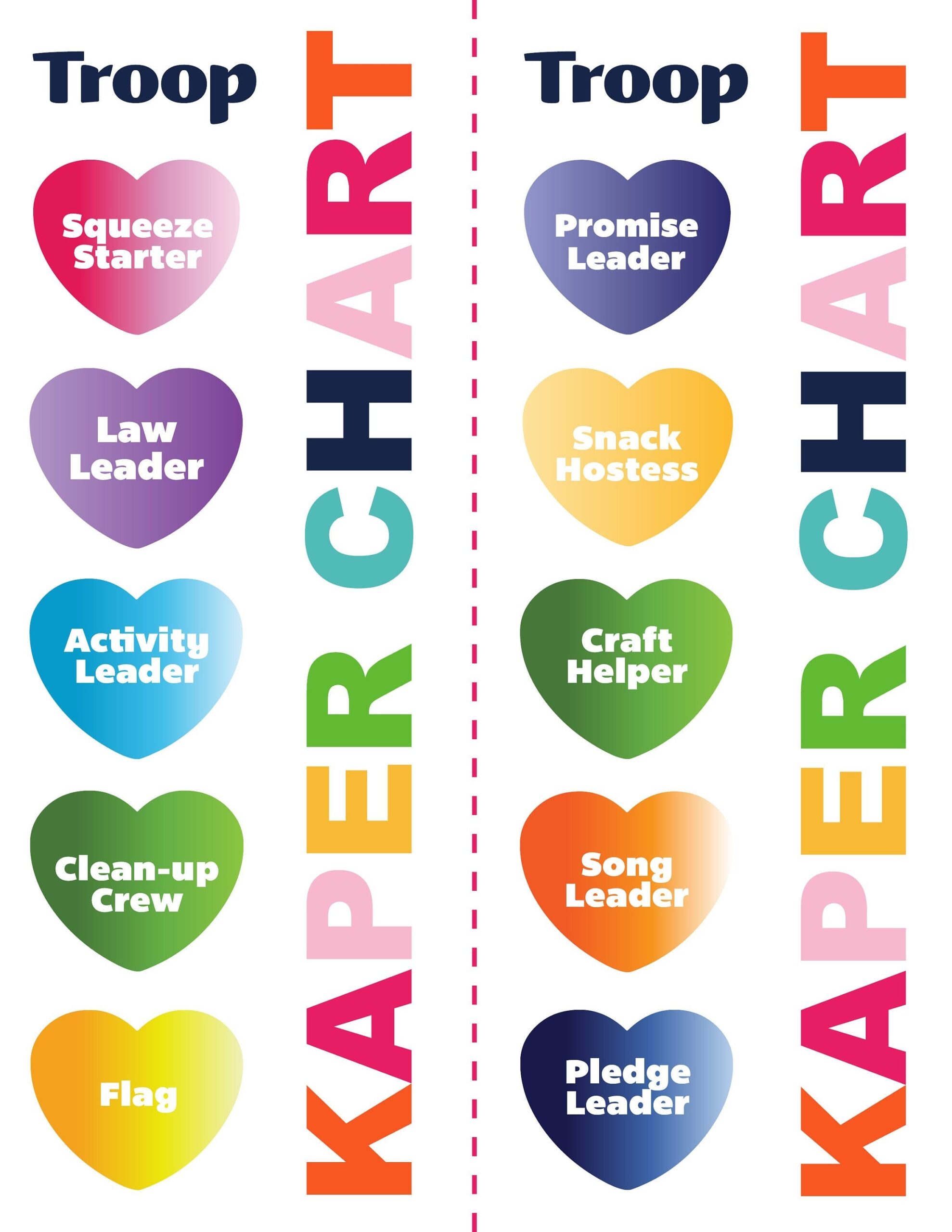 Girl Scouts Inspired Troop Meeting Kaper Chart Jobs Hearts Printable PDF Etsy Israel Girl Scouts Inspired Troop Meeting Kaper Chart Jobs Hearts Printable PDF Etsy Israel