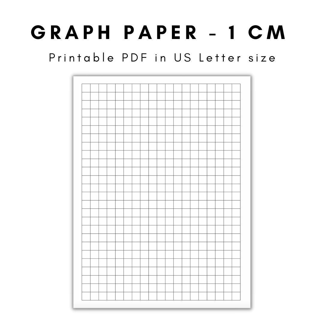 Graph Paper Printable Graph Paper Graph Paper Printable Graph Paper 1 Cm 1 Cm Graph Paper Etsy Printable Graph Paper Blank Templates
