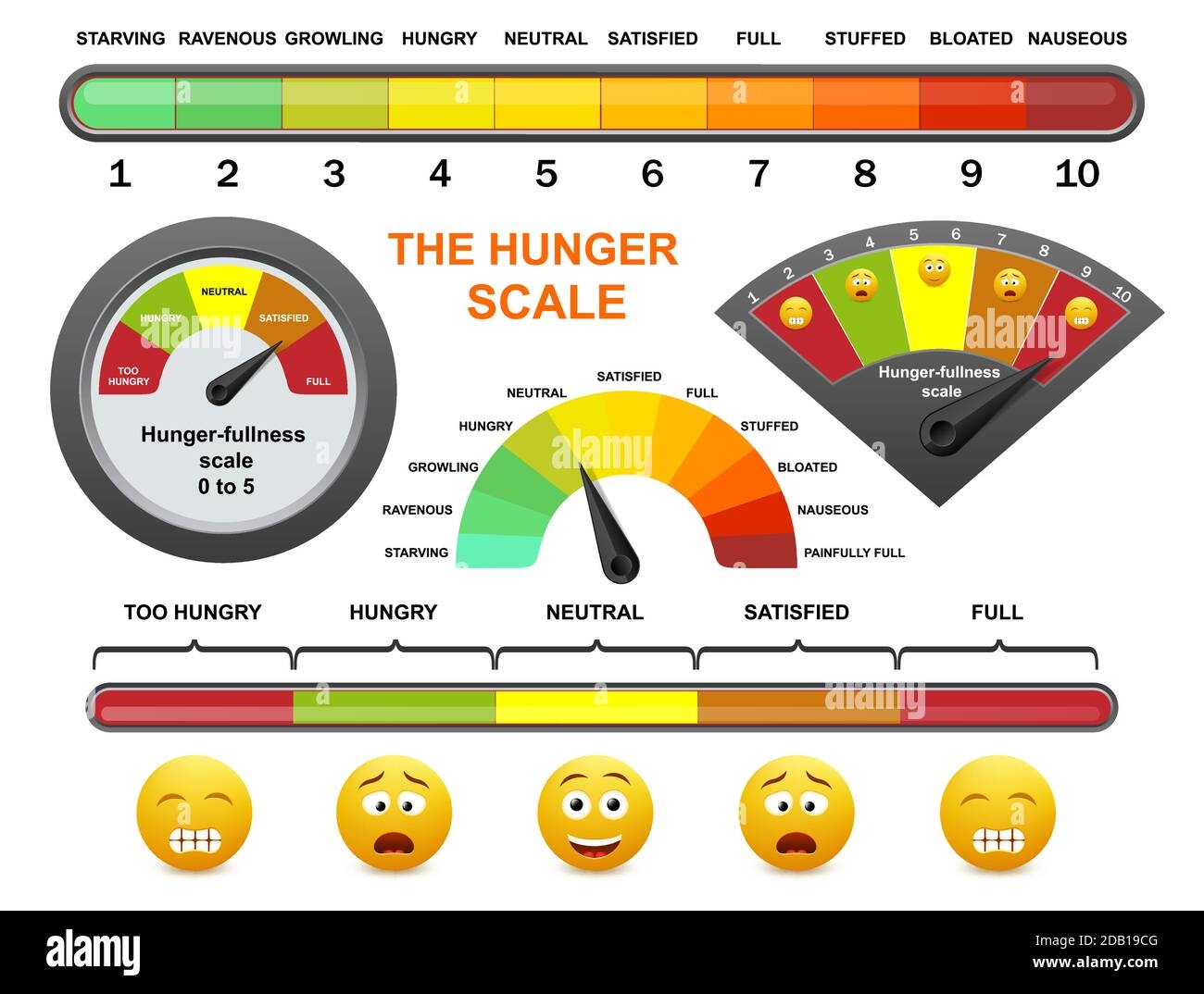 Hunger Fullness Scale Flat Vector Illustration Intuitive Eating Appetite Control Mindful Eating For Weight Loss Stock Vector Image Art Alamy Hunger Fullness Scale Flat Vector Illustration Intuitive Eating Appetite Control Mindful Eating For Weight Loss Stock Vector Image Art Alamy