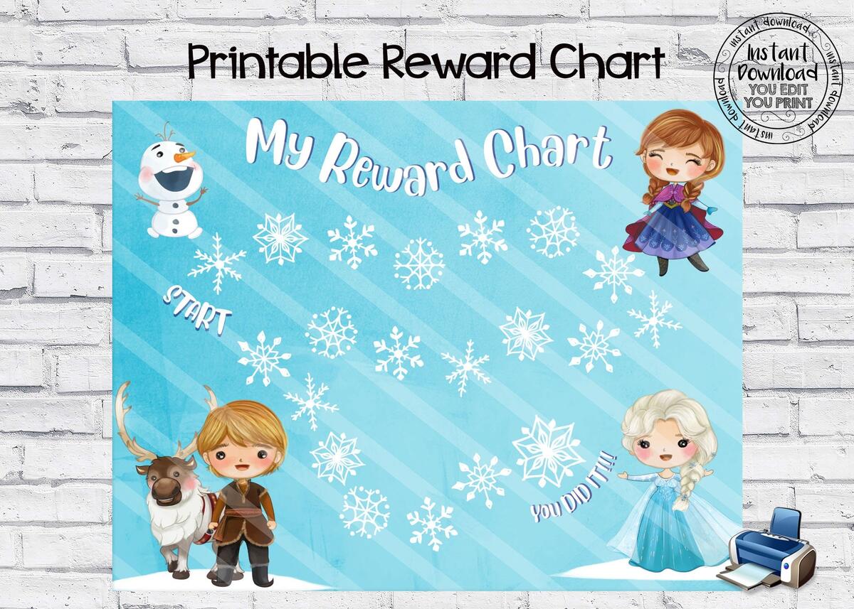 Instant Download Reward Chart Printable Chart Frozen Chart Potty Train Chart Behavior Chart Daily Reward Chart For Kids Routine Chart RW Etsy Israel Instant Download Reward Chart Printable Chart Frozen Chart Potty Train Chart Behavior Chart Daily Reward Chart For Kids Routine Chart RW Etsy Israel