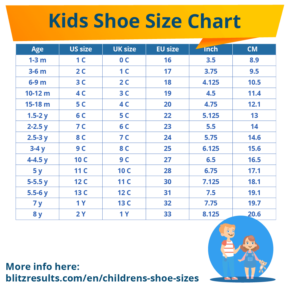 Kids Shoe Size Chart Children S Shoe Sizes The Easy Way Measure Printable Baby Shoe Size Chart Shoe Sizer Kids Shoe Size Chart Printable Toddler Shoe Size