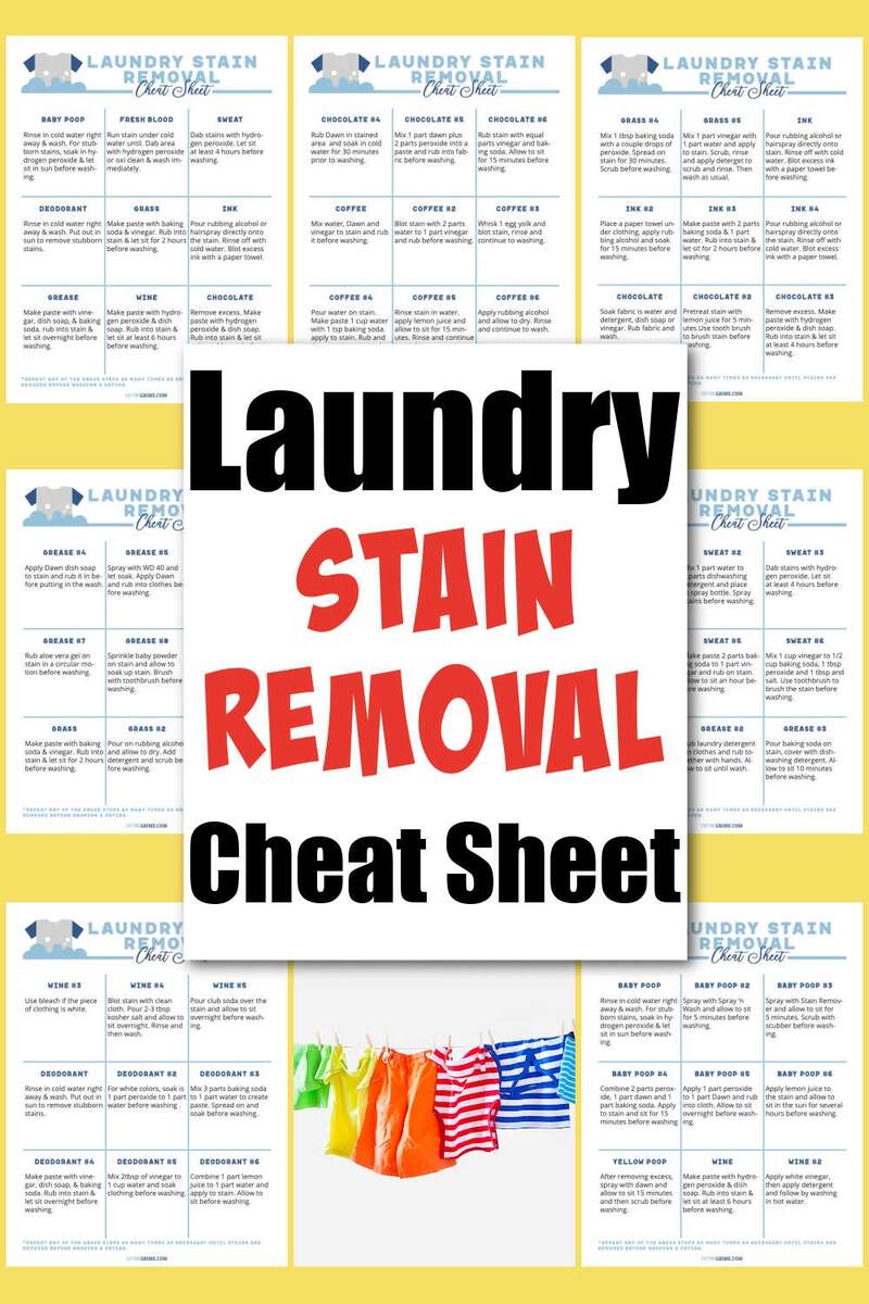 Laundry Stain Removal Cheat Sheet Printable Cut The Grime Stain Removal Guide Laundry Room Poster Laundry Room Decor Stain Removal Laundry Printable Art Laundry Room Signs Digital Download Etsy