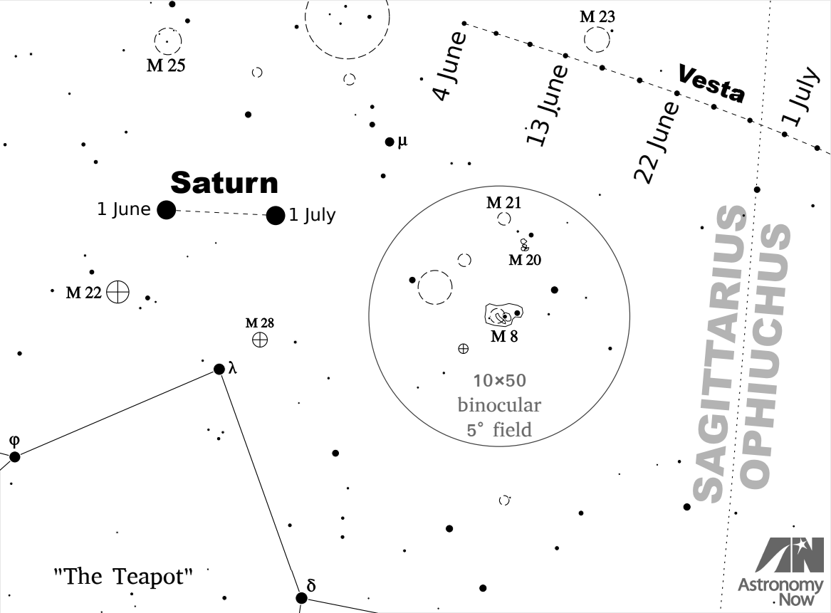 Let Saturn Be Your Guide To Finding Asteroid Vesta At Its Brightest Astronomy Now Let Saturn Be Your Guide To Finding Asteroid Vesta At Its Brightest Astronomy Now