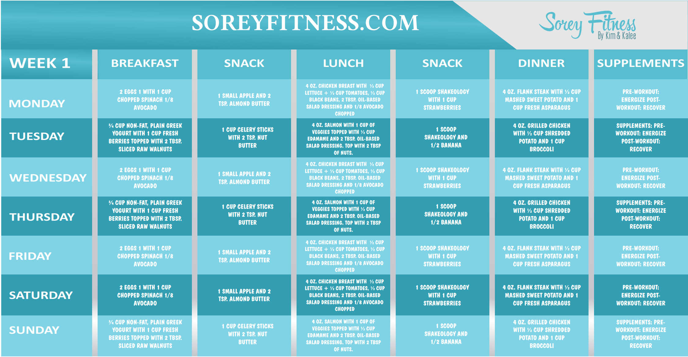 LIIFT4 Meal Plan Details A Free Plan To Use Today Discover 8 LIIFT 4 And Workout Food Ideas How To Plan Joel Freeman Beachbody Recipes And More